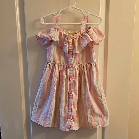 Penelope Mack Other - Penelope Mack Pastel Striped Sundress, Girls Size 4T, Spring, Easter, Summer